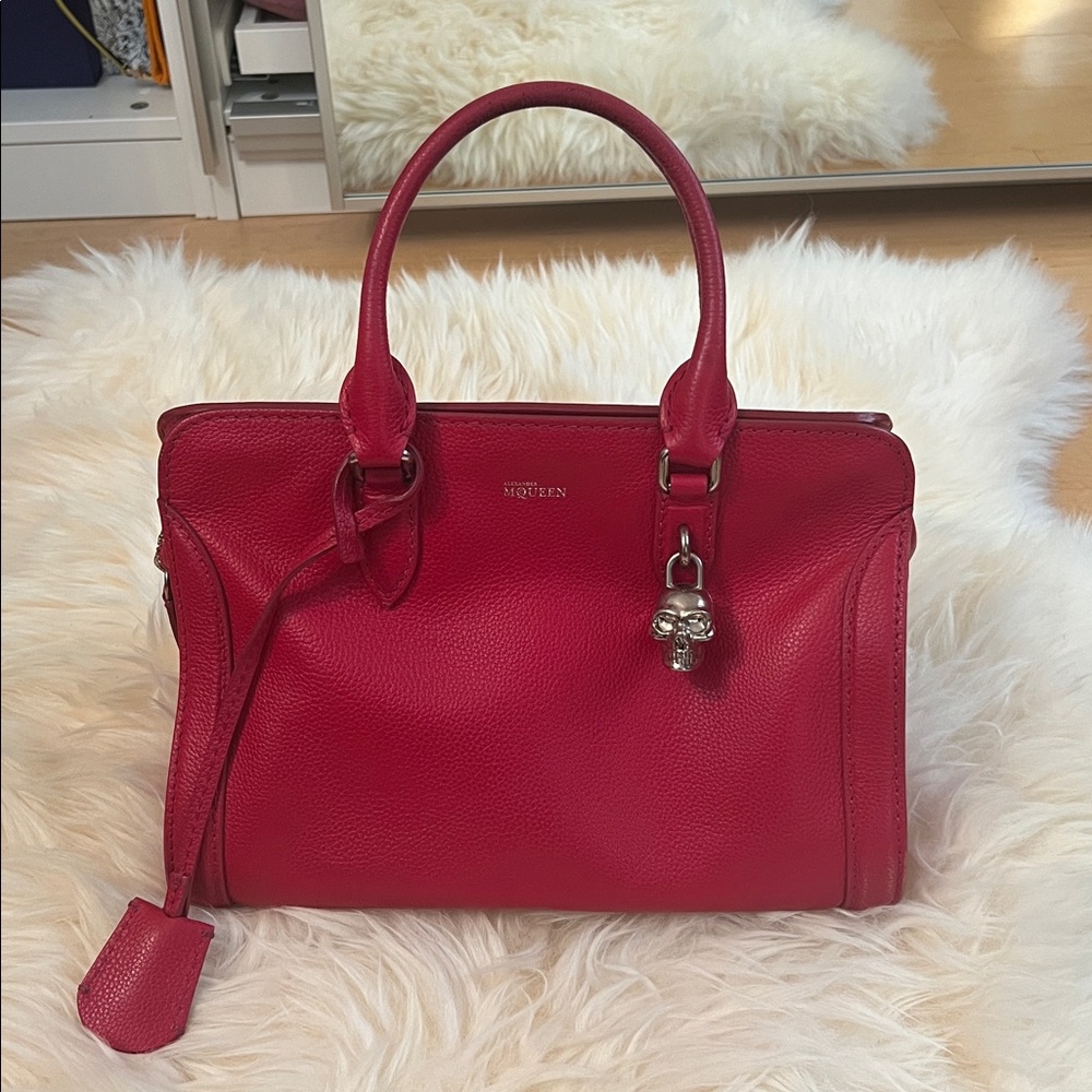 Alexander McQueen Red Leather Accessory